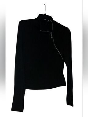 SHEIN Black Branded Star Zip Clothing